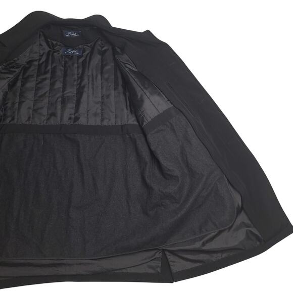 Vintage 90s Ralph Ralph Lauren Men's Overcoat w/ Removable Lining Black - Picture 7 of 16